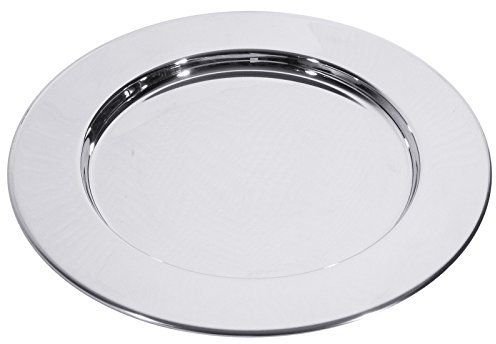 Sottopiatto in acciaio inox, bordo con circolazione chiusa, Ø esterno/interno: 30/20 cm, altezza: 1,5 cm | ERK