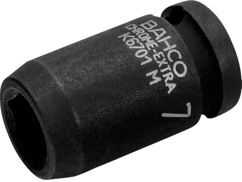 Bahco K6701M-7 Maschinenbetätigungs-Steckschlüsseleinsatz, 1/4 Zoll, 7 mm