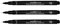UNI-BALL PIN DRAWING PEN FINELINER ULTRA FINE LINE MARKER 0.1mm BLACK Ink - [Pack of 3]