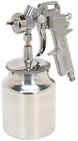 Sealey SSG2 Suction Feed Spray Gun General Purpose 1.5mm Set-Up