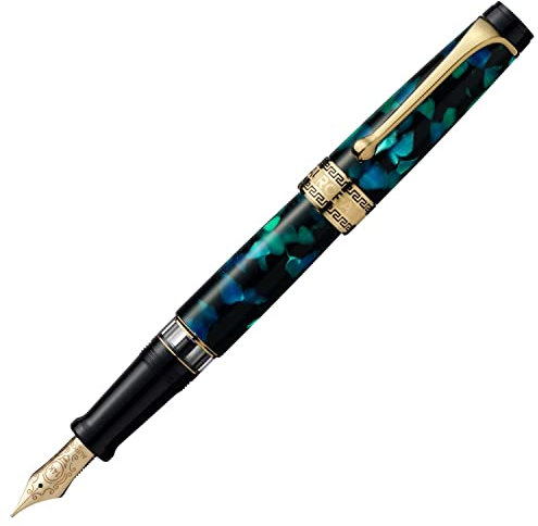 Aurora Optima fountain pen Gris - down EF (extremely fine character)