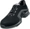 Uvex 1 x-tended Support Halbschuh, Sicherheitsschuhe S1 SRC, Arbeitsschuhe für Damen & Herren, Schwarz/Silber, Größe 39