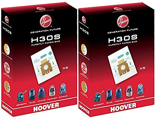Hoover H30S Telios Lot de 10 sacs pour aspirateur Purefilt