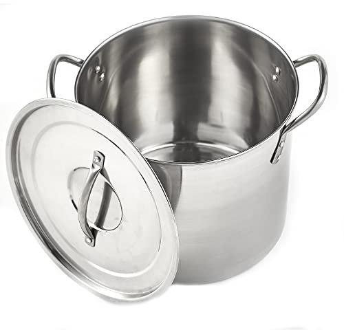 IMUSA Marmite USA en acier inoxydable 20 litres, argent