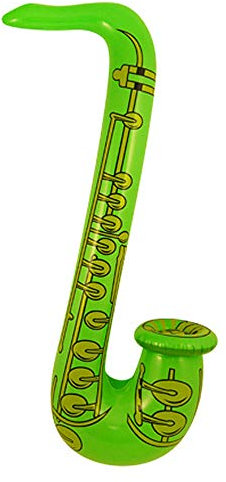 Aufblasbar Saxophone - 75cm Länge. Kommt in Ausgewählte Farben