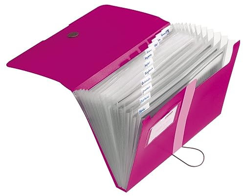 Herlitz 11217114 Fächermappe, Beere, A4