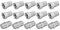 ARLI 10x F-Stecker 7–7,4 mm + 5x F-Verbinder – Stecker Verbinder Set für Koaxialkabel Sat TV Antenne mit breiter Mutter & Dichtring