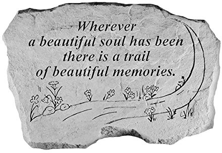 Kay Berry 63220 Wherever A Beautiful Soul… Memorial Garden Stone, Multicolor