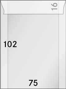 LINDNER Das Original Pergamin-Tüten, 75 x 102 + 16 mm, 500er-Packung