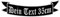 Aufnäher untere Schwinge S1 mit Wunschtext (29 x 9cm) - personalisiert
