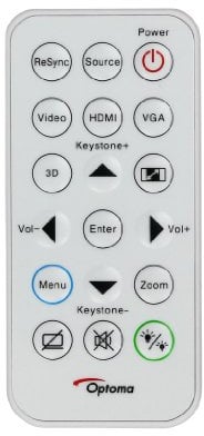 Optoma SP.8VH02GC01 Knöpfe Weiß