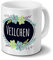 printplanet Tasse mit Namen Veilchen - Motiv Flowers - Namenstasse, Kaffeebecher, Mug, Becher, Kaffeetasse - Farbe Weiß