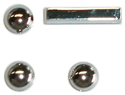 carstyling XXL Hermann Schütz 3D-Relief-Chrome-Sonderzeichen Bogengröße 80x50mm 4 Motive Aufkleber