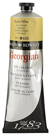 Daler-Rowney Georgian Oil Paint, Aluminium Tube, 7.61oz - 225 ml, Naples Yellow