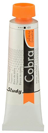 Cobra Royal Talens Study - Wassermischbare Oelfarbe - 40 ml - Titanweiss