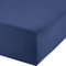 Erwin Müller Boxspringbett-Spannbettlaken Freising Elasthan-Jersey-Stretch - dunkelblau Größe 120x200 cm - 130x220 cm - dehnbar, antipilling, bügelfrei, Rundumgummi