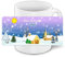 Weihnachtstasse mit Namen Olaf und schönem Weihnachts-Motiv mit Winterlandschaft - Tasse zu Weihnachten