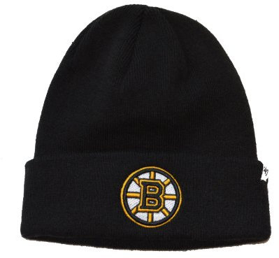 47 Brand Hockey-Mütze mit Bündchen – NHL Strickmütze mit erhöhtem Bündchen, Boston Bruins, Einheitsgröße