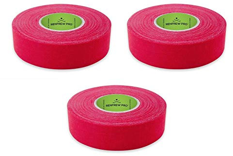 New Renfrew (3 Pack rot Hockeyschläger Schaft Klinge Bat Sport Tape Rollen 24 mm x 25 m