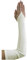 YES Fingerlose Brauthandschuhe Handschuhe Hochzeit, A1 20cm, ivory