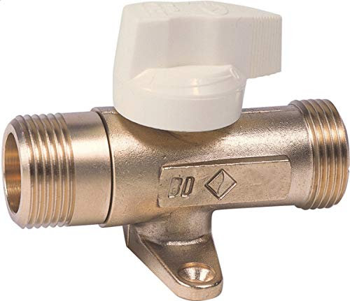 robinet gaz - mâle / mâle - diamètre 26 x 34 mm - mop 0.5 - avec patte de fixation - banides 22917020