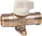 robinet gaz - mâle / mâle - diamètre 26 x 34 mm - mop 0.5 - avec patte de fixation - banides 22917020