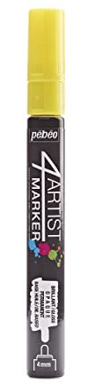 Pebeo 4Artist Yellow Marker - 4mm, Round