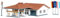 FALLER 232217 - Tankstelle, Neutrale Farben
