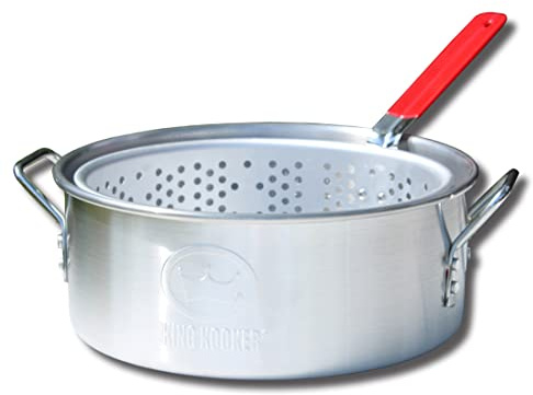 King Kooker KK2 9-Quart Aluminum Fry Pan with Basket