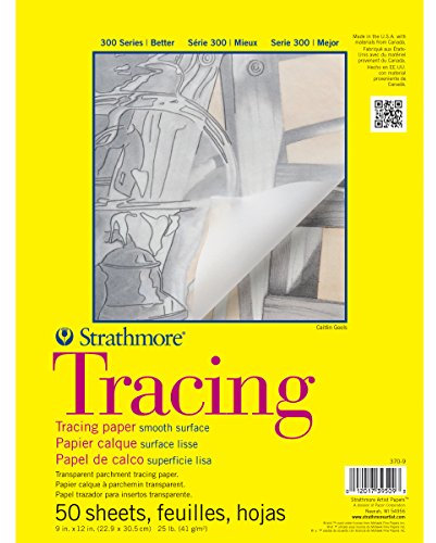 Strathmore Pro-Art Tracing Paper Pad 11-inch x 14-inch, 50 Sheets, White