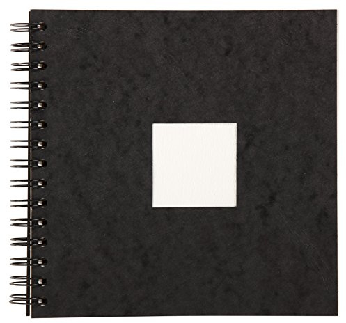 Clairefontaine 96063C Reisealbum mit Doppelspirale Aquarellpapier Feinkörnig, 20 x 20 cm, 25 Blatt, 300 g Packung, weiß