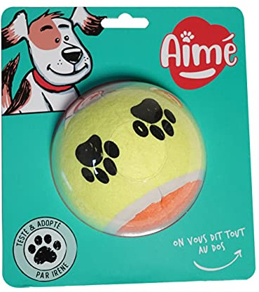 Aimé Tennisball für Hunde, Maxi, 10 cm, 0,222 kg