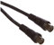 Poly Pool PP0620 Cavetto Coassiale TV - Videoregistratore Con Spina e Presa Coassiali 2 Metri, Nero