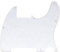 Musiclily 8 Löcher Schlagbrett Pickguard für Fender USA/Mexican Telecaster Esquire E-Gitarre,4 lagig White Pearl