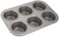 Judge Non-Stick Large Cupcake or Muffin Tin with 6 Cups, Dishwasher Safe, 27cm x 18cm x 3cm