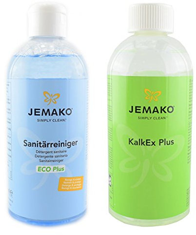 Jemako 1 x 500ml Kalkex Entkalker & 1 x 500ml Sanitärreiniger