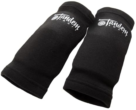 Tandem Sport Elbow Avoid Floor Burns & Bruising-One Size Fits Most Volleyball-Ellenbogenschoner – Vermeiden Sie Bodenverbrennungen und Blutergüsse – Einheitsgröße – 2 Pads, Schwarz