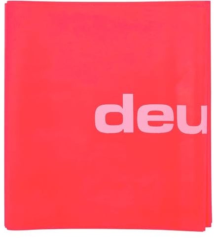Deuser Physio Band [INKLUSIVE Clip] Fitnessband-2.4 M einzeln, für Damen & Herren, 100% vegan, für Fitness, Physio, Yoga, Pilates, Krafttraining und Calisthenics, Rosa - Mittel