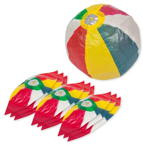 Japanische Papierbälle 10er Set Ø 15 cm – Leichte Spielbälle aus Japanpapier, ideal für Balancier-, Puste- & Gruppenspiele, faltbar & wiederverwendbar für Kinder & Erwachsene