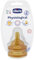 Chicco Antikolik-Sauger Physiological, 2m+, Kautschuk, mittlerer Fluss, 2 Stück