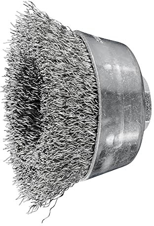 PFERD Topfbürste ungezopft TBU | Ø 60mm M14 Edelstahl-Draht-ø 0,30 | 43468905 – für Winkelschleifer