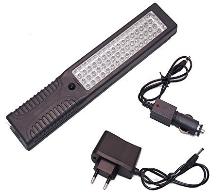 TORCIA LAMPADA DA LAVORO A 35 LED RICARICABILE 220 E 12VOLT OFFICINA 12V