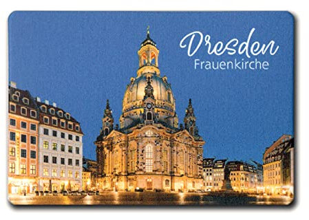 Foto-Magnet Dresden Frauenkirche, ca. 8 x 5,4 cm