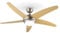 Klarstein Bolero - 2-in-1-Deckenventilator 134cm durchmessender Ventilator, Leuchte 55W Leistung, Holzflügel, Fernbedienung, 50 dB, 3 Drehgeschwindigkeiten: schnell, mittel, langsam, Ahorn
