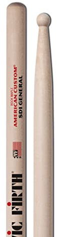 Vic Firth Custom SD1 General American Hickory Wood Tip Drumsticks