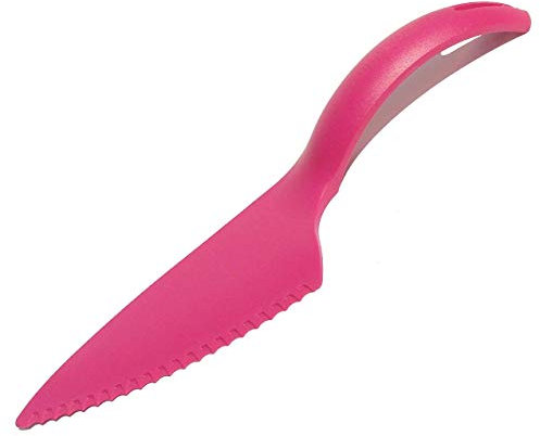 Tupperware Cut N Serve Tortenheber, Kuchen- oder Kuchenschneider, Fuchsia Pink