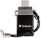 Verbatim 2 in 1 Dual USB Stick OTG USB 2.0 and Micro USB - 16GB - USB memory stick - for Laptop Notebook Ultrabook Smartphone Tablet - USB 2.0 Stick - data stick - black