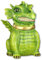 Lustige Drachen Keksdose aus Keramik - Figur Cookie Box