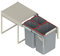 REJS RECYCLE BIN PULL OUT KITCHEN WASTE BIN W:400mm-1x20L+2x10L(JC601M) w/front mounting