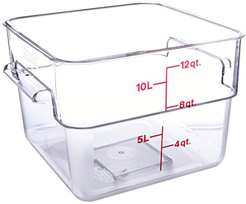 Camwear Polycarbonate Square Food Storage container, 12 Quart